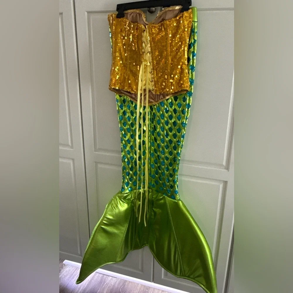 ROMA 2pc Sexy Seductive Siren Of The Sea Mermaid  Halloween Costume Size M - Picture 9 of 13